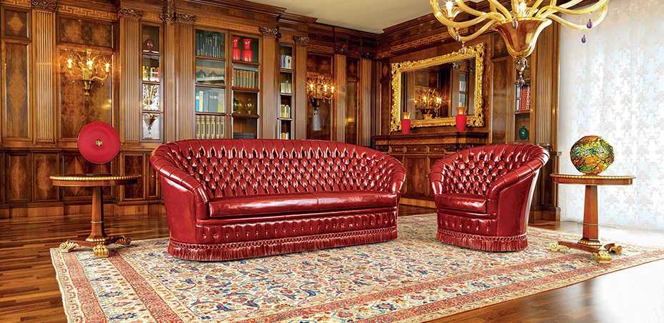 Mascheroni Italian leather sofas for luxury hotel and ...